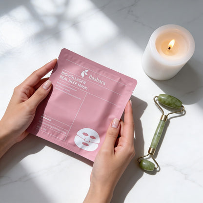 Viral bio-collagen korean face mask for instant glow